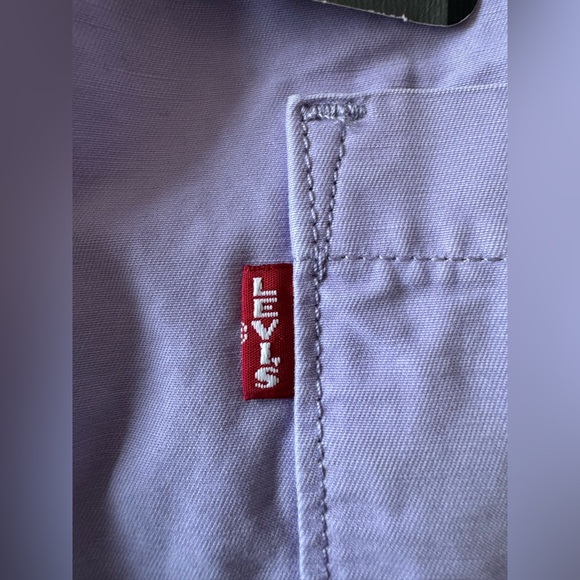 NWT Levi’s Purple Rose Cotton Mid Rise Wide Leg Relaxed Baggy Fit Cargo Pants - Picture 5 of 8